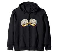 Las Vegas Streetwear Rings Badass Style 80s 90s Throwback Sudadera con Capucha