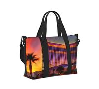 Las Vegas Sunset 1 - Bolsa de mano de viaje portátil plegable para fin de semana, viajes, gimnasio, vacaciones