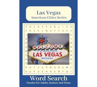 Las Vegas Word Search Puzzle Book: Word Searches with Easy to Rear Print about Las Vegas - 6 x 9 inches, 110 Pages - 50+ Puzzles …. Gift for Vacations, Holidays and Leisure Time.