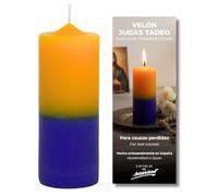 Las Velas de Mariano Velón de Oración Artesanal, 14 cm x 5,5 cm, para Rituales y Protección (Judas Tadeo)