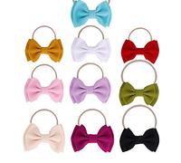 Las vendas Bebé y bandas de arcos CLÁSICA Nudo de nylon súper elásticas suaves Turbante pelo de nylon para recién nacido niño, niños