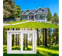 Las ventanas correderas pequeñas, diseñadas for su instalación horizontal en sótanos, pueden instalarse a ras de las superficies del sótano, el cuarto de baño, el garaje y la cocina.(80 * 80cm)