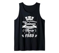Las Verdaderas Reinas Nacieron en Febrero de 1989-37 Años Camiseta sin Mangas
