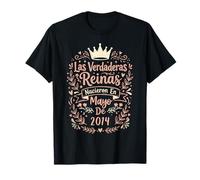 Las Verdaderas Reinas Nacieron en Mayo de 2014-12 Años Camiseta
