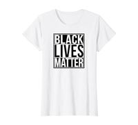 Las Vidas Negras importan Camiseta gráfica económica, Mujer, Blanco, L