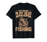 Las Voces en mi Cabeza me Dicen Que Vaya a Pescar Divertido Camiseta