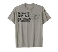 Las Voces en mi Cabeza me Dicen Que Vaya a Pescar Gráfico Camiseta