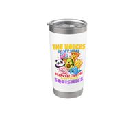 Las voces en mi cabeza squishies Vaso térmico de acero inoxidable de doble pared