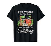 Las Voces en mi Mano siguen diciéndome Que Vaya de Camping Camiseta