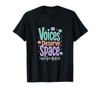 Las Voces merecen un diseño de Conciencia sobre la comunicación Espacial Camiseta