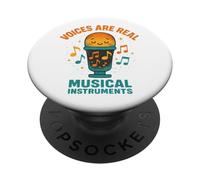 Las voces son verdaderos instrumentos musicales Niños cantante Actor Coro PopSockets PopGrip Adhesivo