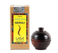 Lasa Aromatics Neroli - Perfume natural sólido en tarro de madera (6 g)