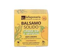 La Saponaria | Acondicionador sólido bio - iluminador y anti-encrespamiento, iluminador y anti-frizz para un cabello ligero y limpio durante más tiempo, 40 g