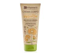 laSaponaria Crema corporal con caléndula BIO y prebióticos para piel sensible (200 ml) - nutre, calma e hidrata