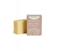 laSaponaria Jabón sólido 2 en 1 para cuerpo y cabello con aceite de linaza BIO (100 g) - en envoltorio de papel
