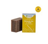 laSaponaria Jabón sólido de oliva BIO - Miel y lavanda (100 g) - apto para cuerpo y rostro