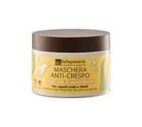 La Saponaria | Mascarilla para el pelo anti-encrespamiento con aloe bio y ácido hialurónico, Ideal para cabellos secos y rebeldes. Hidratación, brillo y un aspecto sano y suave. 200 ml (Aloe Vera)