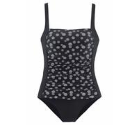 LASCANA Bañador moldeador negro / blanco lana XXLxB negro / blanco lana
