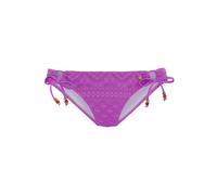 LASCANA Braga de bikini marrón / oro / lila S marrón / oro / lila