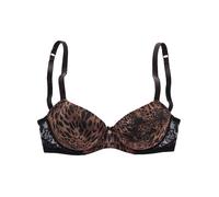 LASCANA Sujetador Push Up LEO con estampado de leopardo marrón | 70B