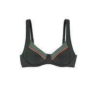 LASCANA Top de bikini 'Yuna' oliva / naranja 75xC oliva / naranja