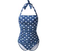 LASCANA Traje de baño 'Lissy' azul / blanco, Talla S-M