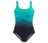 LASCANA Traje de baño petróleo / jade / negro XXLxE petróleo / jade / negro