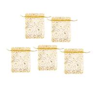 lascivious 500Pzs Bolsa de Favor de Bosa Fiesta de Bolso de Cordon de Organdi de Pestanas Champana