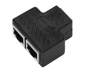 lascivious Adaptador divisor RJ45 de 2 puertos LAN de red Ethernet extensor conector lote 1 unidad