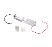 lascivious Conjunto de 2 Pastillas de Puente de Cuello de Humbucker de Guitarra EléCtrica para Accesorios de Guitarra LP Cromados