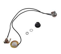lascivious Transductor piezoeléctrico para guitarra de 27 mm, amplificador precableado con salida de 6,35 mm para guitarra acústica, ukelele, caja de cigarros, guitarra