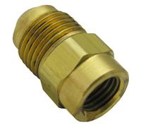 LASCO 17-5813 Adaptador de latón hembra de 1/4 pulgadas por macho de 3/8 pulgadas