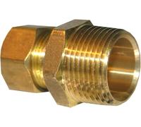Lasco 17-6861 - Adaptador de rosca macho de latón para tubería de 5/8 pulgadas (5/8" x 3/4")