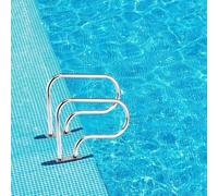 LASDERTV Piscina barandilla - barandilla de Seguridad en Tierra para rampa, Escalera y escaleras, Hecha de Acero Inoxidable 304 Duradero
