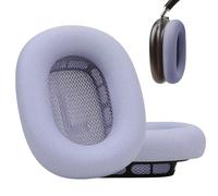 Laselan Almohadillas de silicona mejoradas para auriculares AirPods Max 2024, almohadillas cubiertas de cuero de proteína con silicona y espuma viscoelástica e imán (morado)