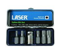 Laser 0592 Juego de Brocas de Ranura, 6 Unidades