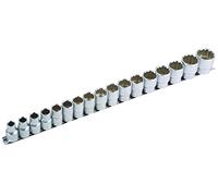 Laser 3502 - Juego de llaves de vaso (17 piezas, 1/2", 12,7 mm)