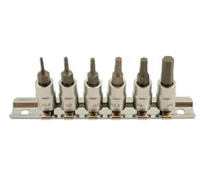 Laser 5682 Hex Socket bit Set 1/4" D 6pc