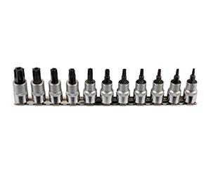 Laser 6068 Tamperproof Star Socket bit Set 3/8" D 11pc