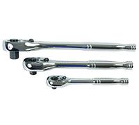 Laser 6421 Standard Ratchet Set 1/4" D, 3/8" D, 1/2" D 3pc