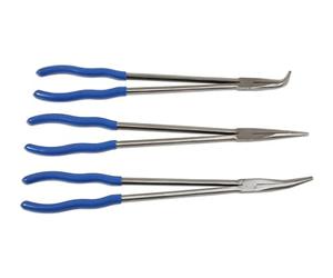 Laser 6684 Long Reach alicates Set - Plata (3 piezas)