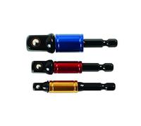 Laser 6983 Juego de adaptadores de enchufe, manga giratoria de 1/4 pulgadas de profundidad, 3/8 pulgadas de profundidad, 1/2 pulgadas de profundidad, 3 piezas