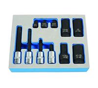 Laser 7064 Brake Caliper Socket & bit Set 11pc - for German Vehicles