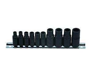 Laser 7901 Tap Socket Set 3/8" D, 1/4" D 10pc