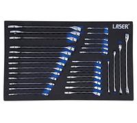 Laser 8481 - Juego de llaves métricas, gruesas, estrellas, 30 unidades