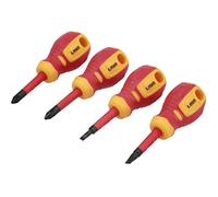 Laser 8491 Slim Stubby Insulated Screwdriver Set 4pc