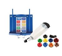 Laser 9120 - Kit de embudo de aceite con estación de almacenamiento de drenaje