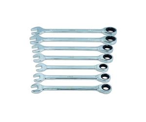 Laser 9124 Ratchet Ring Combination Spanner Set 20-32mm - 7pc