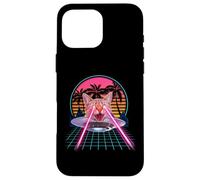 Laser Cat Eyes Kitten UFO Retro 80s Funny Cats Lovers Carcasa para iPhone 16 Pro MAX