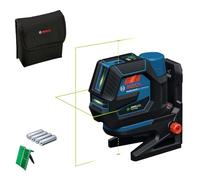 Láser combinado GCL 12V-50-22 CG de Bosch Professional (alcance de hasta 50 m con receptor, doble fuente de alimentación, soporte RM 20, adaptador de batería, 4 x 1,5 V LR6 (AA), funda)